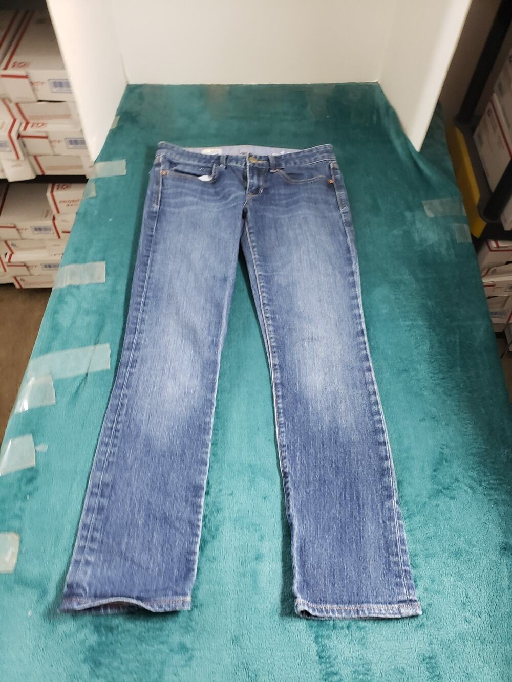 Gap Jeans Size 2 Womens Blue Stretch Denim Pants Mid Rise Real Straight